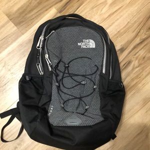Grey & Black, North Face Backpack